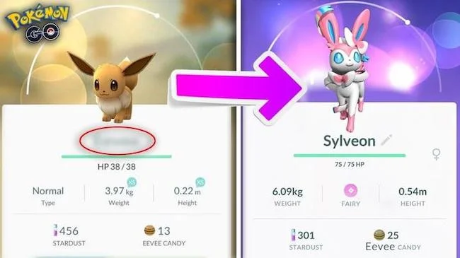 evolve eevee into sylveon in pokemon go