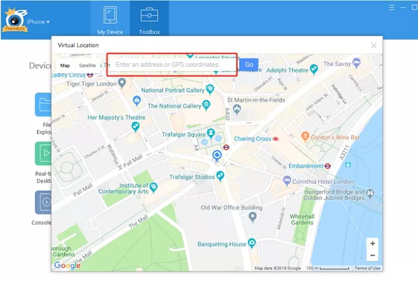 itools virtual location