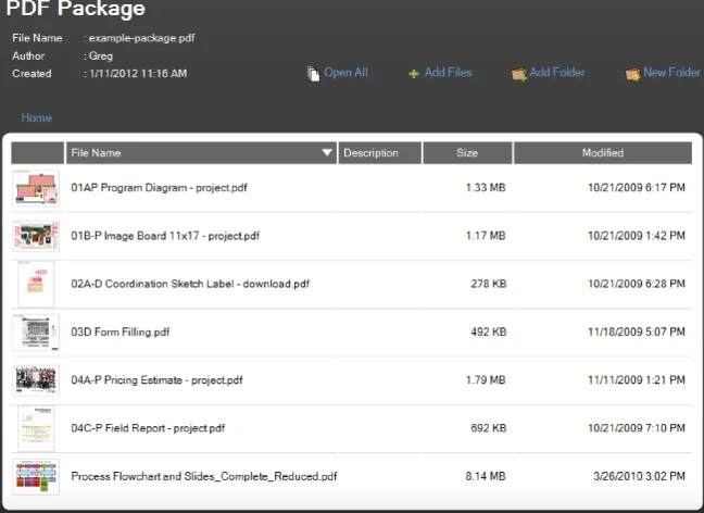 bluebeam PDF package