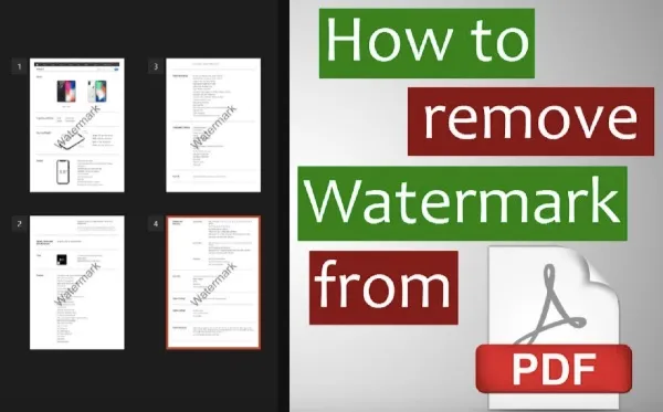 remove watermark from pdf