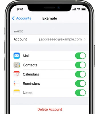 recover iphone notes from settings
