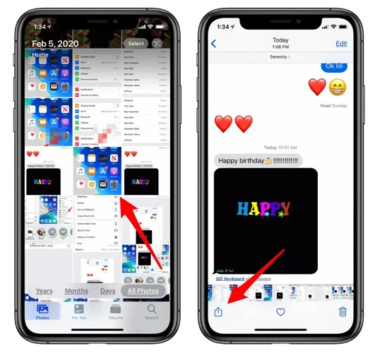 print iphone texts using screenshots