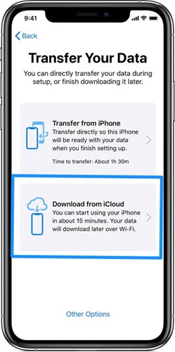 recover imessages via icloud