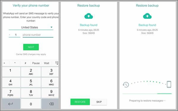 restore whatsapp chats from local backup