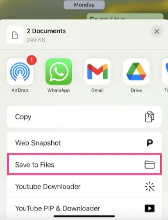 save to files whatsapp