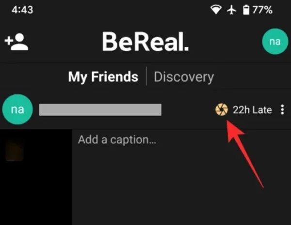bereal screenshot notification