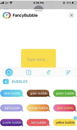 color bubbles