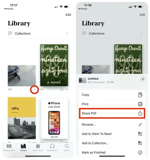 convert photos to pdf on iphone