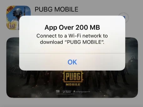 download apps over 200mb