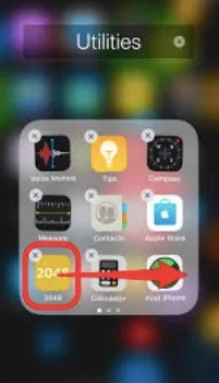 hide apps on iphone via folder