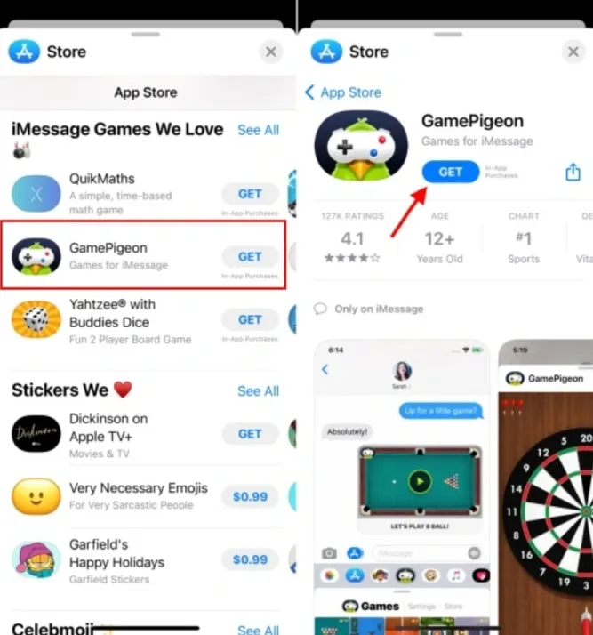 install iMessage games