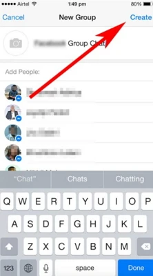 add chat group line