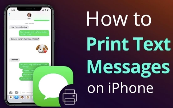 print messages from iphone