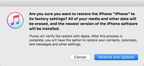 restore and update iphone