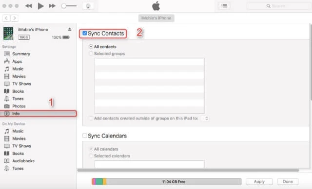 sync contacts from iphone to gmail