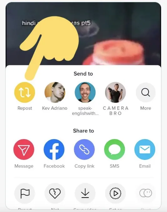 tiktok repost