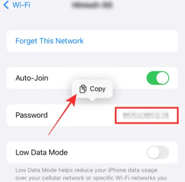 wifi password ios 16