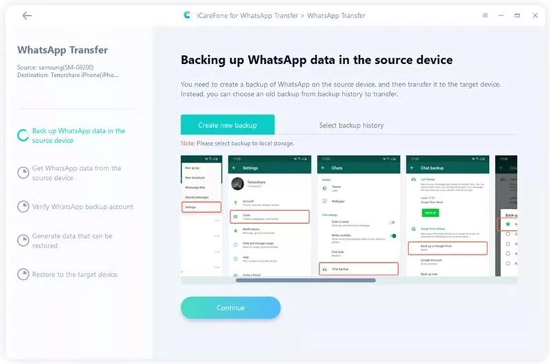 transfer whatsapp from android to ios