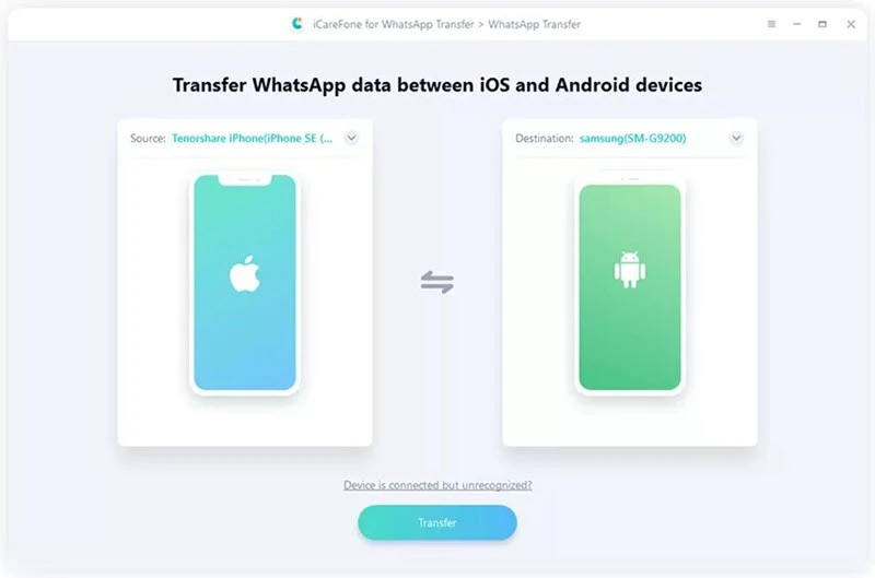 transfer whatsapp from iphone to android