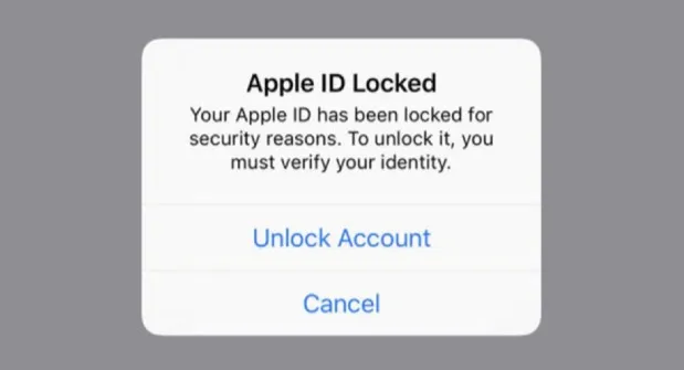apple id has been locked for security reasons