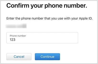 confirm phone number