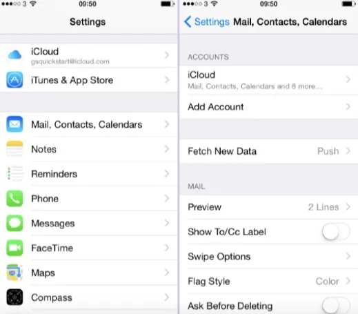 delete exchange email account