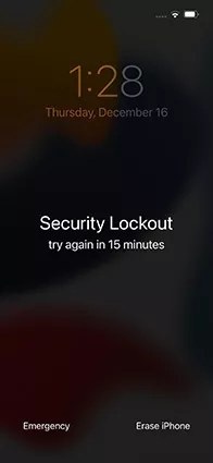 iphone security lockout