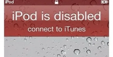 ipod is disabled connect to itunes