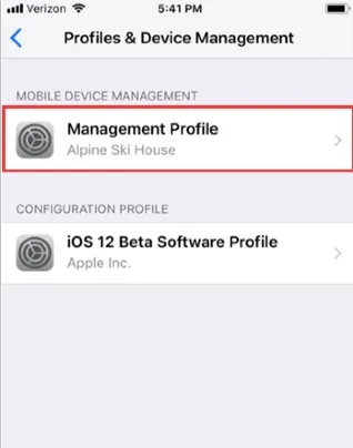 profile device management
