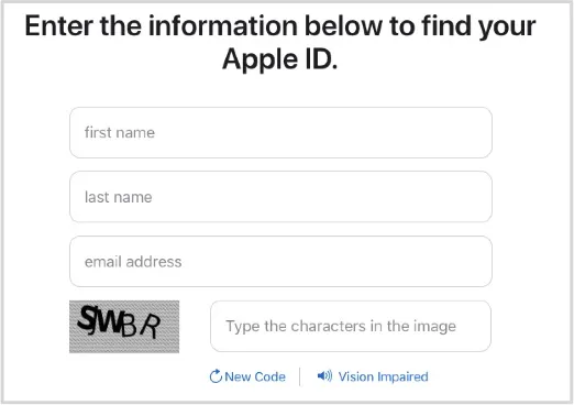 recover apple id