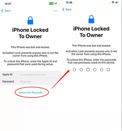 iphone locked to owner