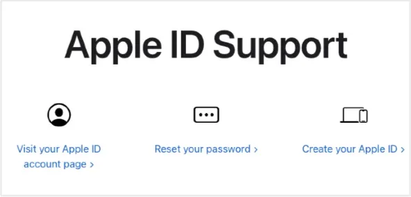 visit your apple id account page