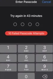 what happens after 10 failed screen time passcode attempts