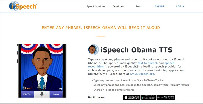 obama text to speech